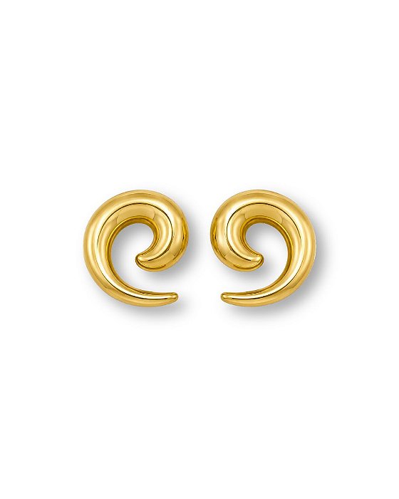 BRINCO ESPIRAL LISA SEMI JOIA BAN. DOURADO
