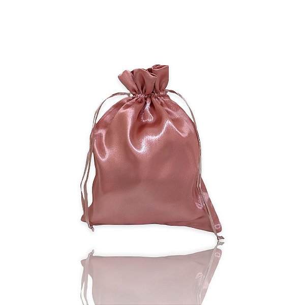 Saquinho de Cetim / Rose Gold 15x20- 10 unidades