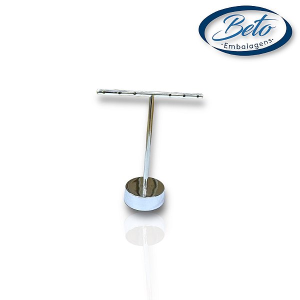 Expositor De Brinco Metal Prata 6F (M)