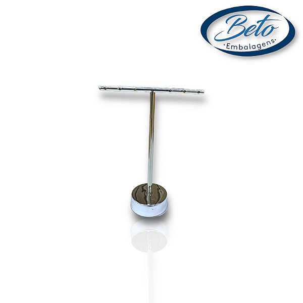 Expositor De Brinco Metal Prata 6F (G)