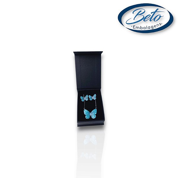 Caixinha Ímã de Brinco Preta (335-C)