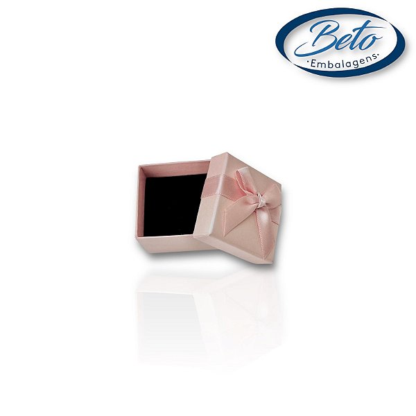 Caixinha Conjunto Rígida Salmão 5x5x3,5 (Anel P)