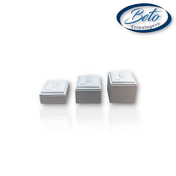 Expositor De Anel Quadrado Napa Branco ( 248 P  249 M   250 G)