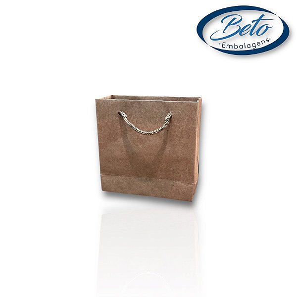 Sacola De Papel Kraft 10x10x4 - 10 Unid. N2