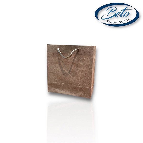 Sacola De Papel Kraft 13,5x13x6 - 10 Unid. N3