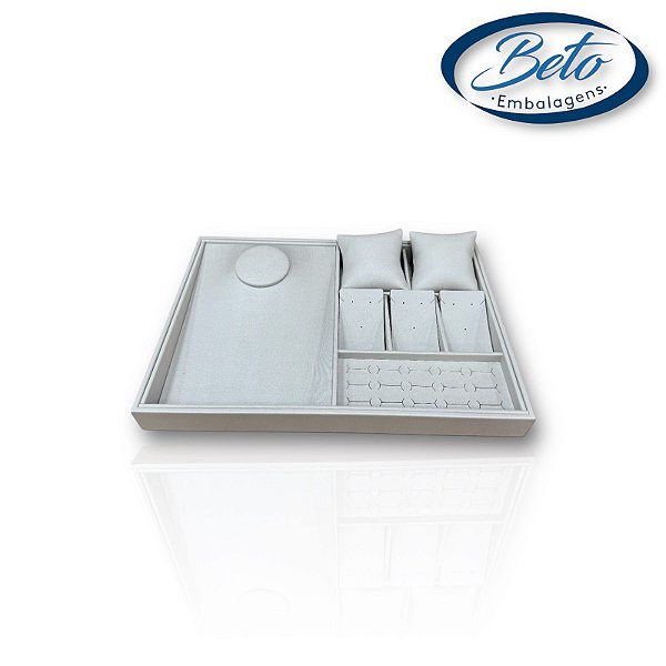 Bandeja Joias Kit Luxo Off White