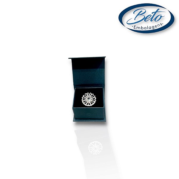 Caixinha Ímã de Anel Preto  (334-C)