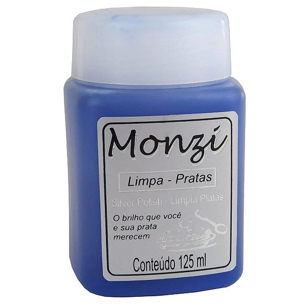 Liquido Monzi Limpa Prata 125 ml.
