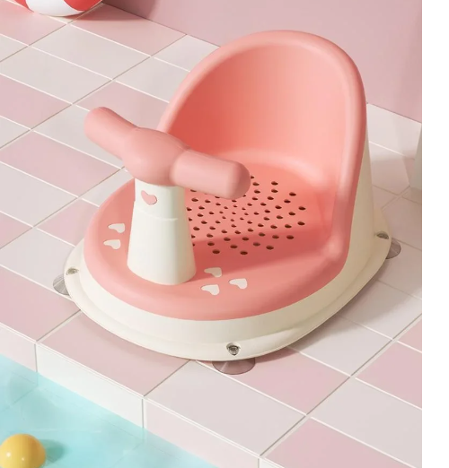 Assento para Banho - Antiderrapante - Bebês - Rosa