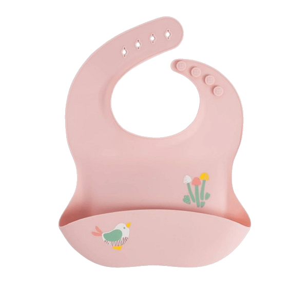 Babador Cata Migalhas De Silicone Fadinha Rosa Büp Baby