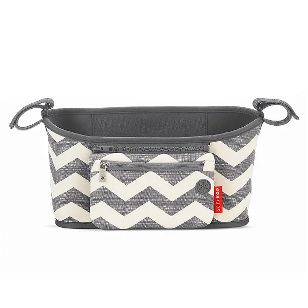 Organizador para Carrinho de Bebê Chevron Creme e Cinza - Skip Hop