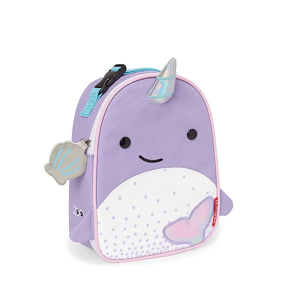 Lancheira Térmica Infantil com Zíper Zoo Baleia Narval - Skip Hop