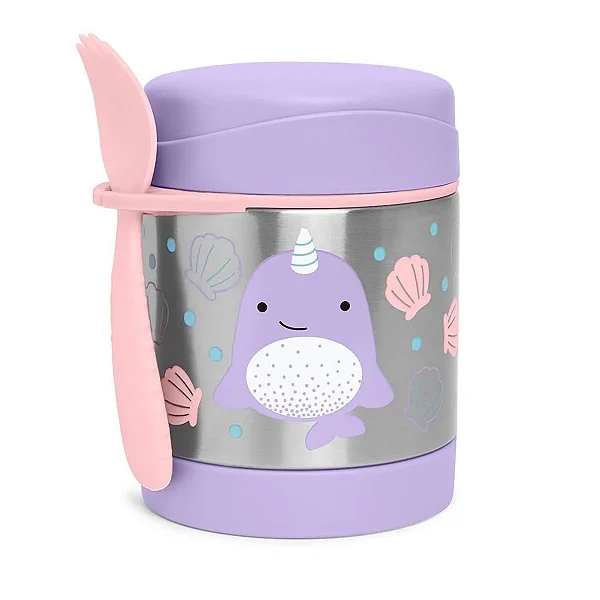 Pote Térmico com Talher Zoo Baleia Narval - Skip Hop