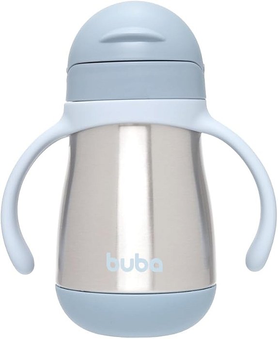 Copo Térmico Parede Dupla Com Alça Azul - Buba
