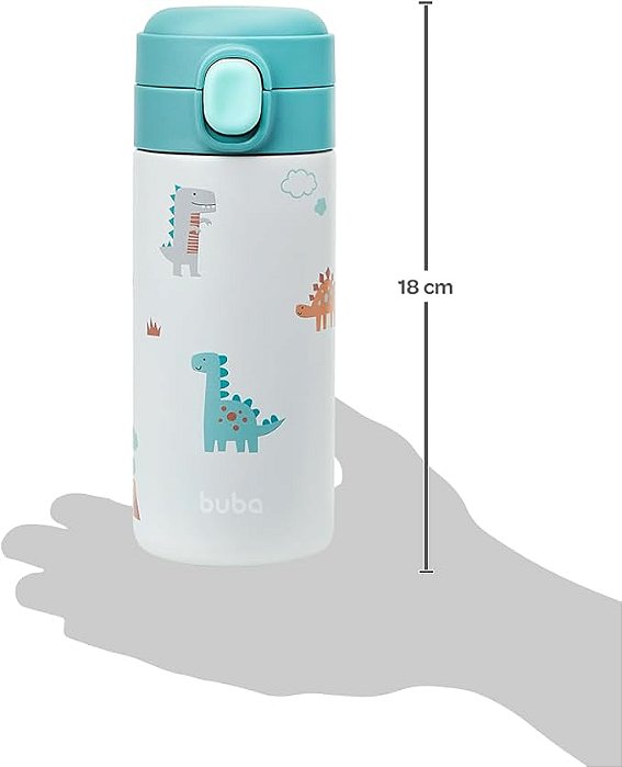 Copo térmico Parede Dupla Magic Dino - Buba