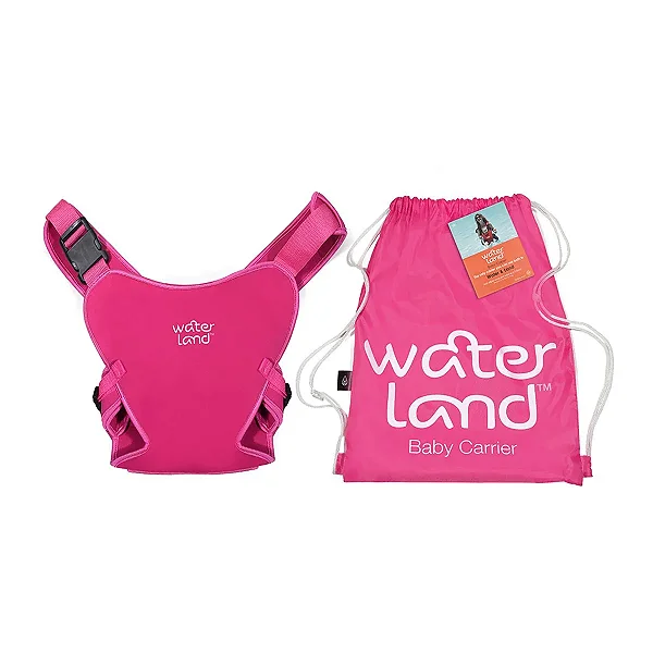 Canguru Impermeável para Bebê Passeio e Piscina em Neoprene Rosa Waterland Baby