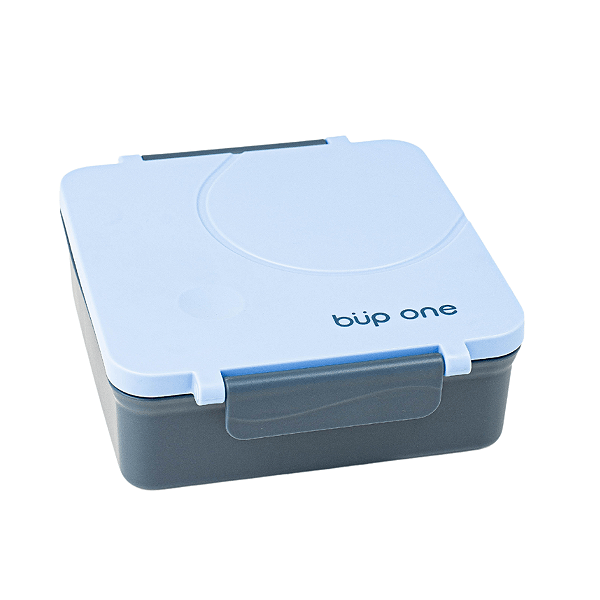 Bento Box com 3 Divisórias e Pote Térmico Azul Büp One