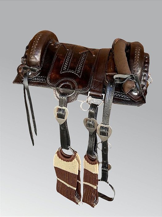 Arreio Banana Pantaneiro Cutiano de Luxo - Marrom