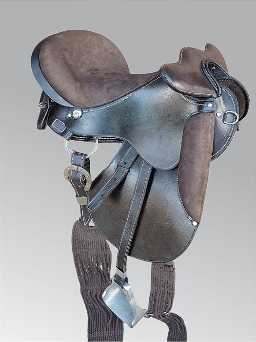 Sela De Cabeça Extreme Assento Nobuck - Marrom