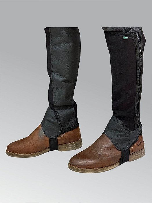 Perneira de Neoprene Reforçada - Preta