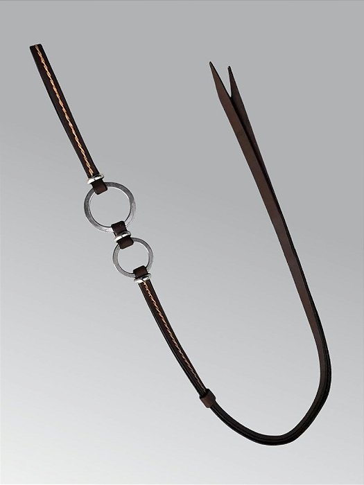 Chicote De Couro 2 Argolas e 2 Pernas