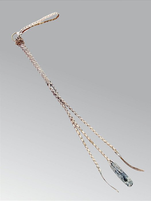 Chicote De Couro Cru 3 Pernas