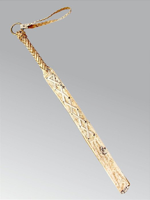 Chicote De Couro Cru Tala Larga