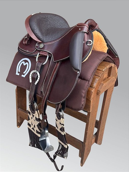 Sela Australiana Nova Extreme Mangalarga 2025 - Cor Pinhão - Vaqueta