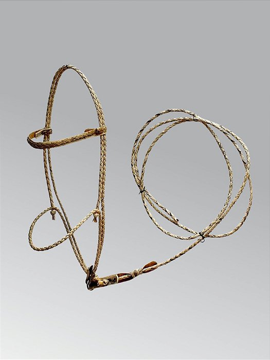 Cabresto Trançado Couro Cru