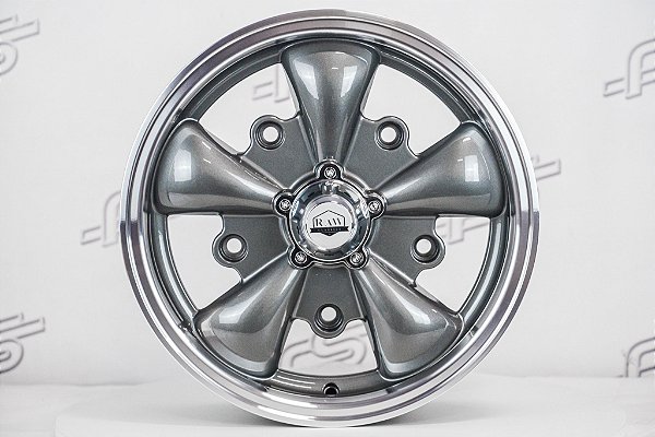 Roda Raw Classics 5 Spoke Grafite Diamantada Aro 15 / 5 Furos (5x205) - 1135