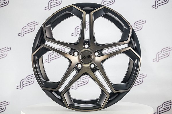 Jogo De Rodas Foose Impala Preto Fosco 5x114 - 20x9 e 20x10,5