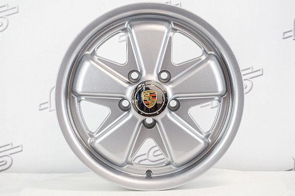 Roda 911 Fuchs Prata Kombi Aro 15 Tala 4,5 / 5 Furos (5x112)