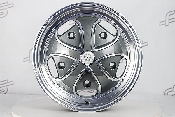 Roda RDW Grafite Diamantada Aro 15 / 5 Furos (5x205)