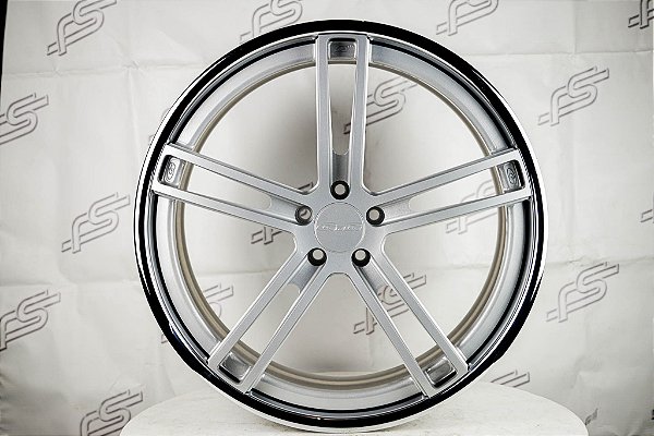 Jogo De Rodas GFG Monarch 3 Peças Prata 5x112 - 22x9 e 22x10,5