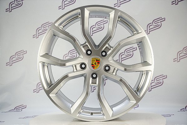 Jogo De Rodas Porsche Cayenne Prata 5x130 - 21x9,5