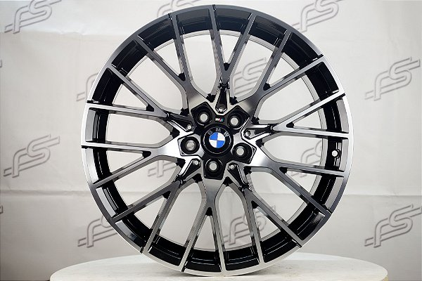 Jogo De Rodas Bmw M2 Competition Preto Diamantado 5x112 - 20x8,5