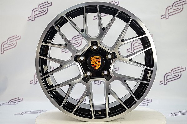 Jogo De Rodas Porsche Gts Preto 5x130 - 19x8,5 e 19x9,5