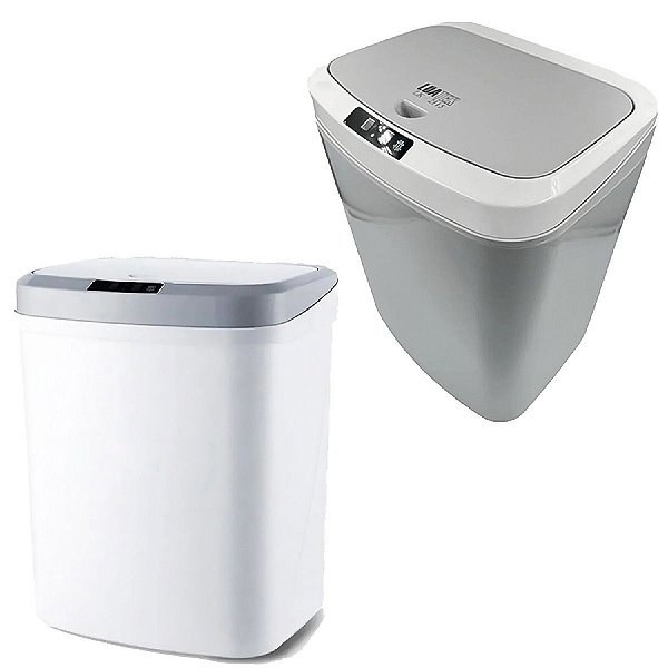 Lixeira Automática Inteligente Luxo Cozinha Banheiro 15 Lts