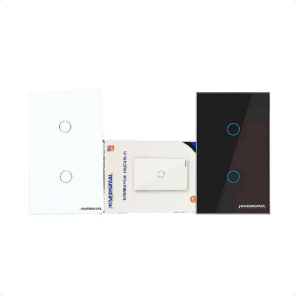 Interruptor Inteligente Wi-Fi NovaDigital 2 Botões Original