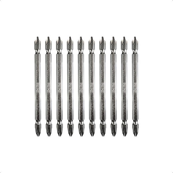 Bits Philips Ponta Dupla Ph2 110 Mm 10 Peças