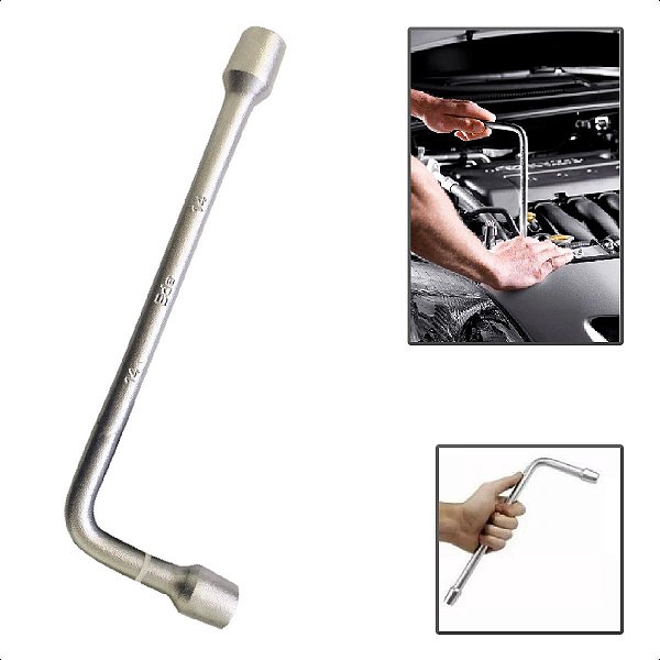 Chave Em L Sextavada Biela 14mm Em Aço Carbono