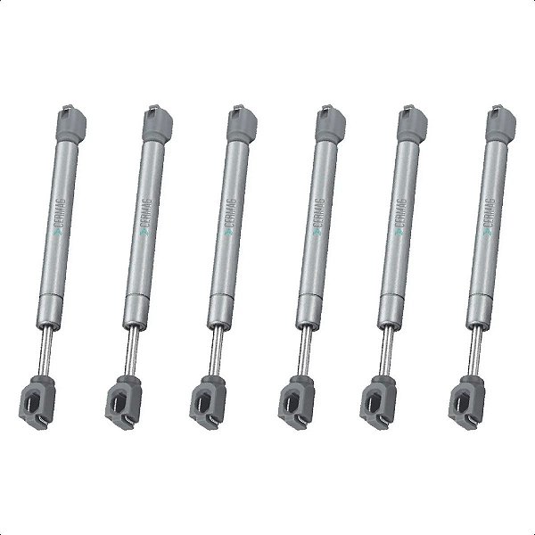 6 Amortecedor Porta Armário Pistão Gás 60N Capacidade 6Kg