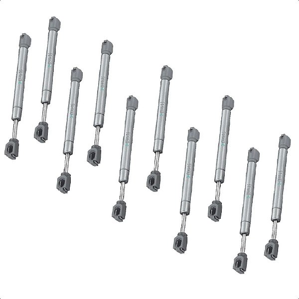 10 Amortecedor Porta Armário Pistão Gás 100N Capacidade 10Kg