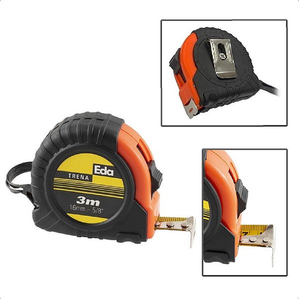Trena 3m x 16mm Emborrachada Eda Standart