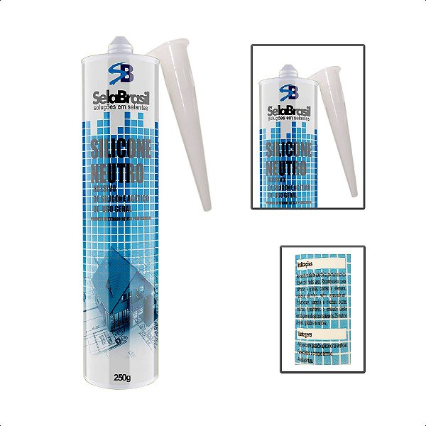 Silicone Neutro Multiuso Transparente Tubo Uso Geral