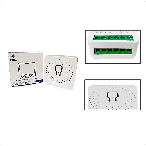 Mini Interruptor Inteligente 1Ch16A WiFi+Bluetooth Automação