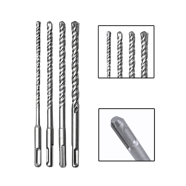 Jogo 4 Brocas de Widea/Videa Sds Plus Longa 6,8,10,12X310mm