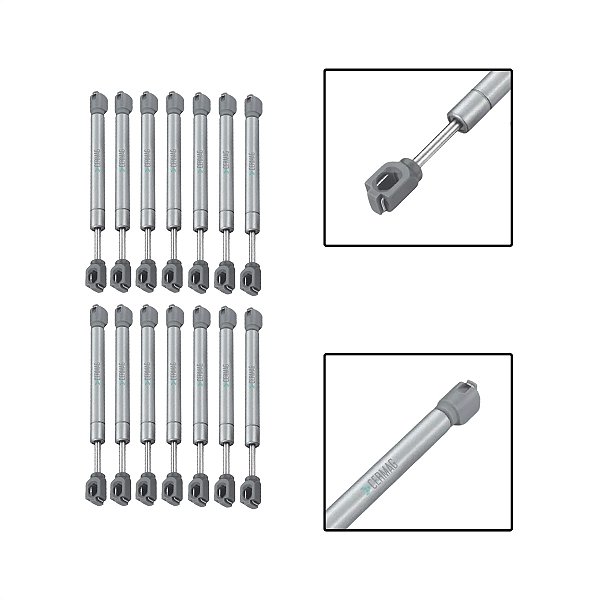 14 Amortecedor Porta Armário Pistão Gás 120N Capacidade 12Kg