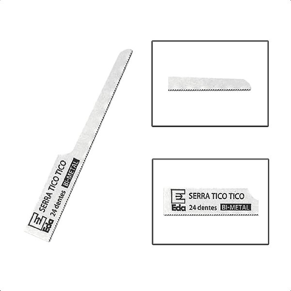 Kit 15 Lâminas Serra Tico-tico Pneumática 24 Dentes