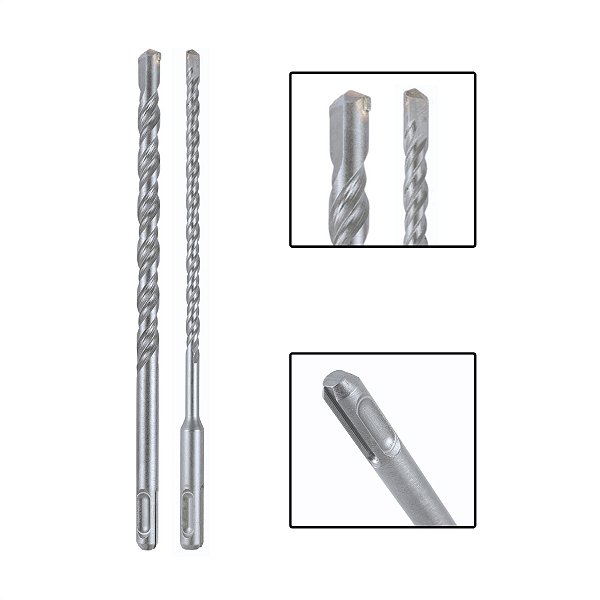 Jogo 2 Brocas De Widea/Videa Concreto Sds Plus 8,10x400mm